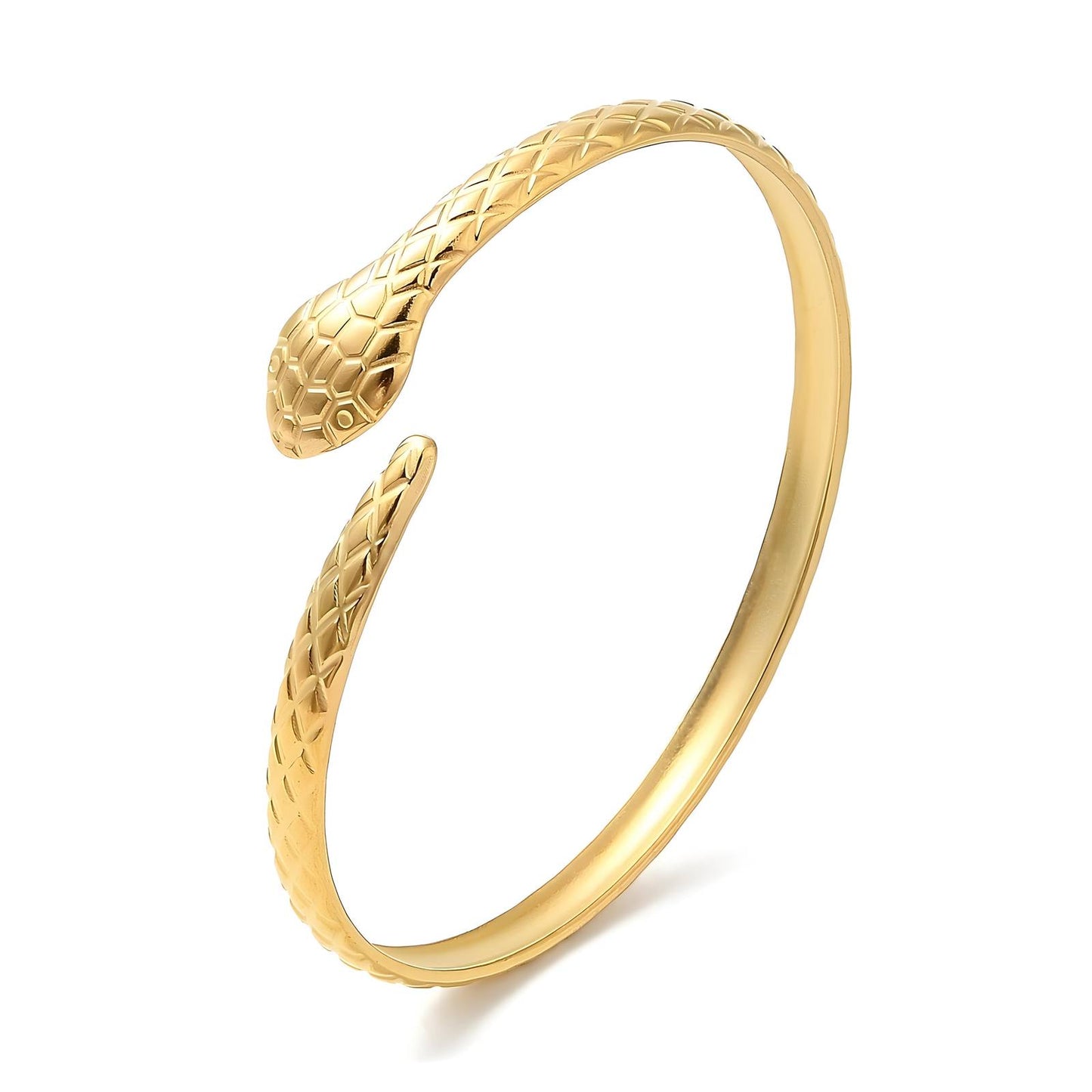 Snake Bracelet, 18K Gold Plated Steel