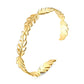 Leaves Bracelet, 18K Gold Plated Steel