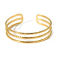 Bracelet, 18K Gold Plated Steel