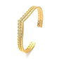 Bracelet, 18K Gold Plated Steel
