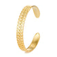 Bracelet, 18K Gold Plated Steel