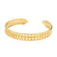 Bracelet, 18K Gold Plated Steel