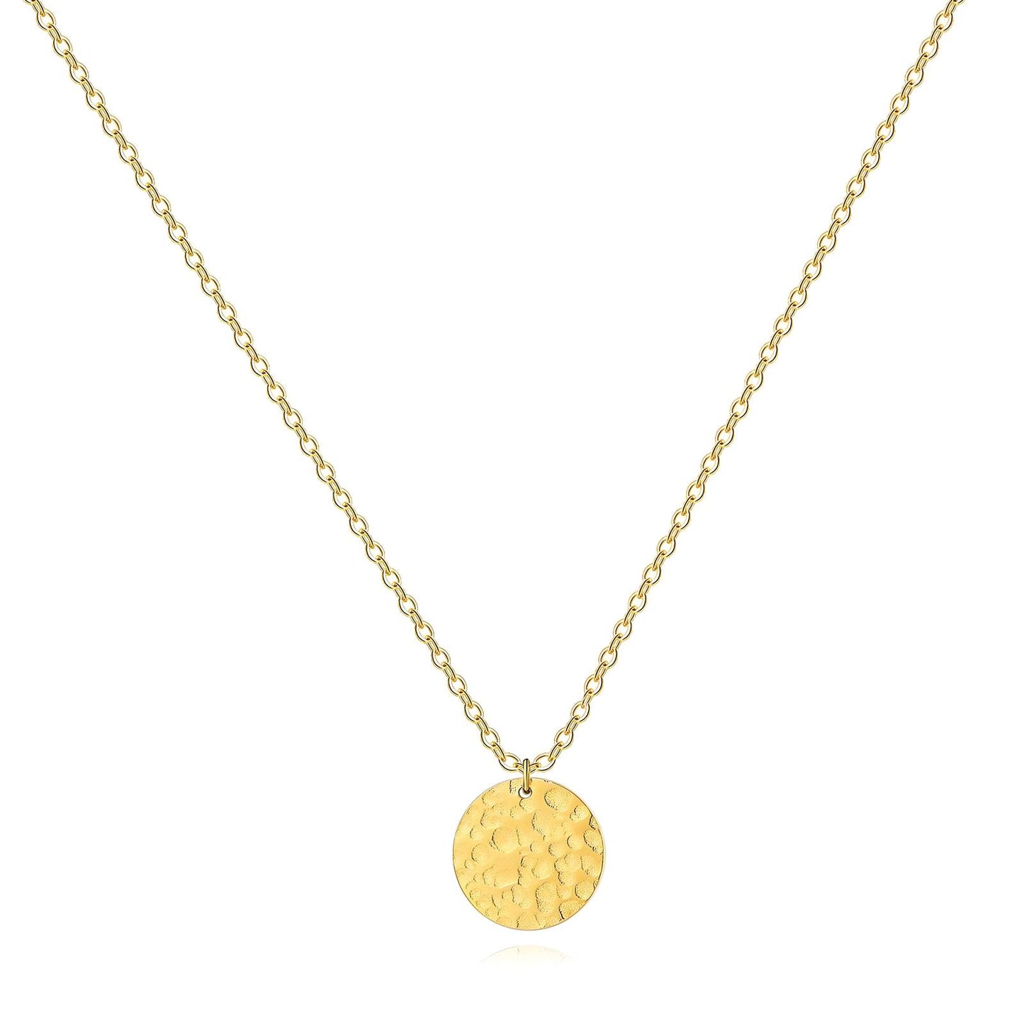 Necklace, 18K Gold Plated Steel