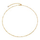 Necklace, 18K Gold Plated Steel