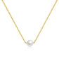 Necklace, 18K Gold Plated Steel