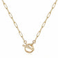Necklace, 18K Gold Plated Steel