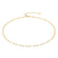 Necklace, 18K Gold Plated Steel