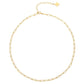 Necklace, 18K Gold Plated Steel