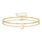 Bracelet, 18K Gold Plated Steel