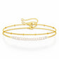 Bracelet, 18K Gold Plated Steel