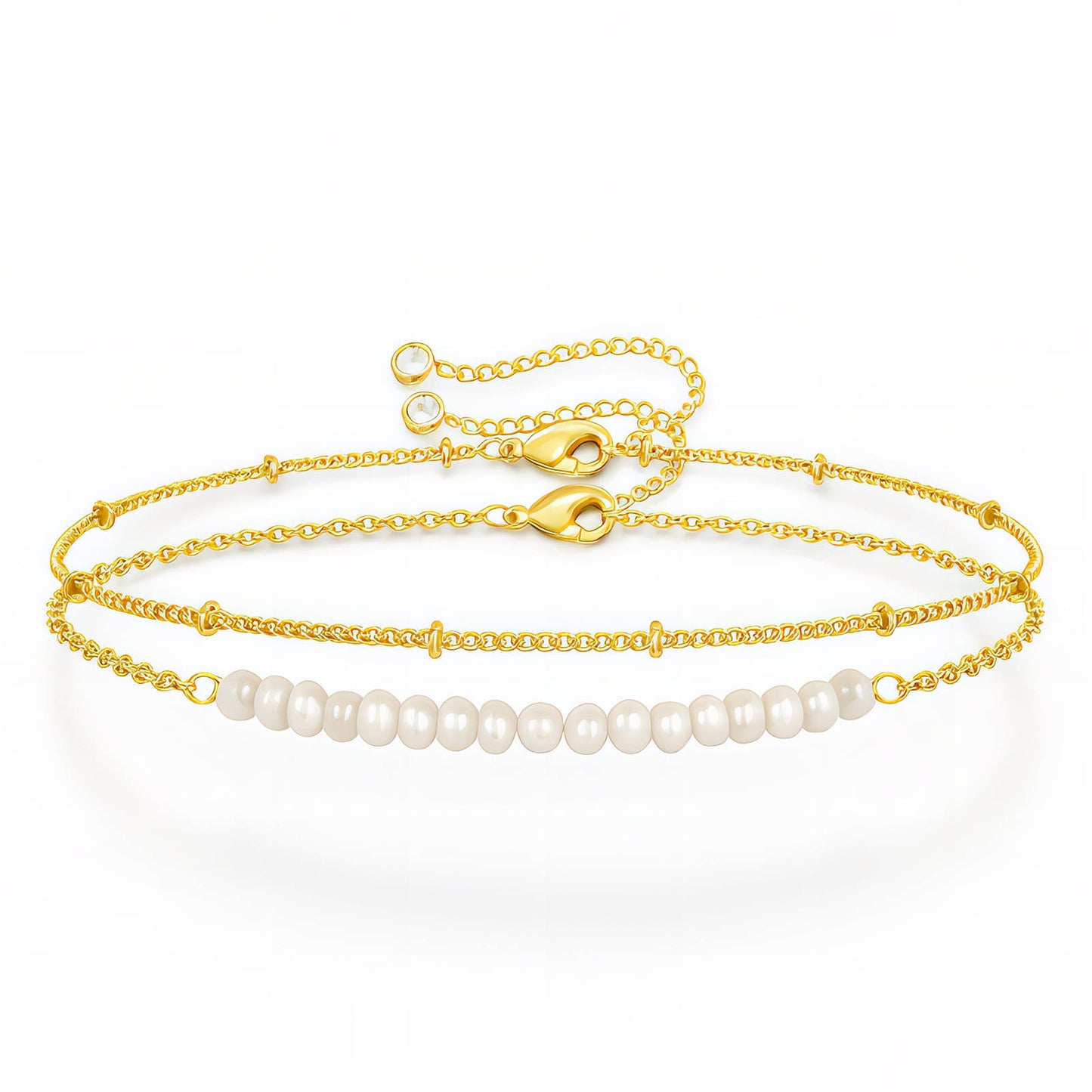 Bracelet, 18K Gold Plated Steel
