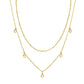 Necklace, 18K Gold Plated Steel