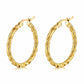Earrings, 18K Gold Plated Steel
