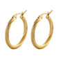 Earrings, 18K Gold Plated Steel