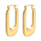 Earrings, 18K Gold Plated Steel