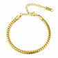 Bracelet, 18K Gold Plated Steel