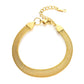 Bracelet, 18K Gold Plated Steel