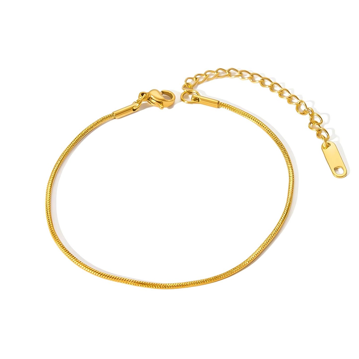 Bracelet, 18K Gold Plated Steel