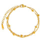 Bracelet, 18K Gold Plated Steel