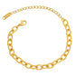 Bracelet, 18K Gold Plated Steel