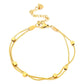 Bracelet, 18K Gold Plated Steel
