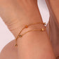 Bracelet, 18K Gold Plated Steel