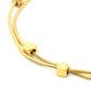 Bracelet, 18K Gold Plated Steel