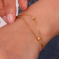 Bracelet, 18K Gold Plated Steel