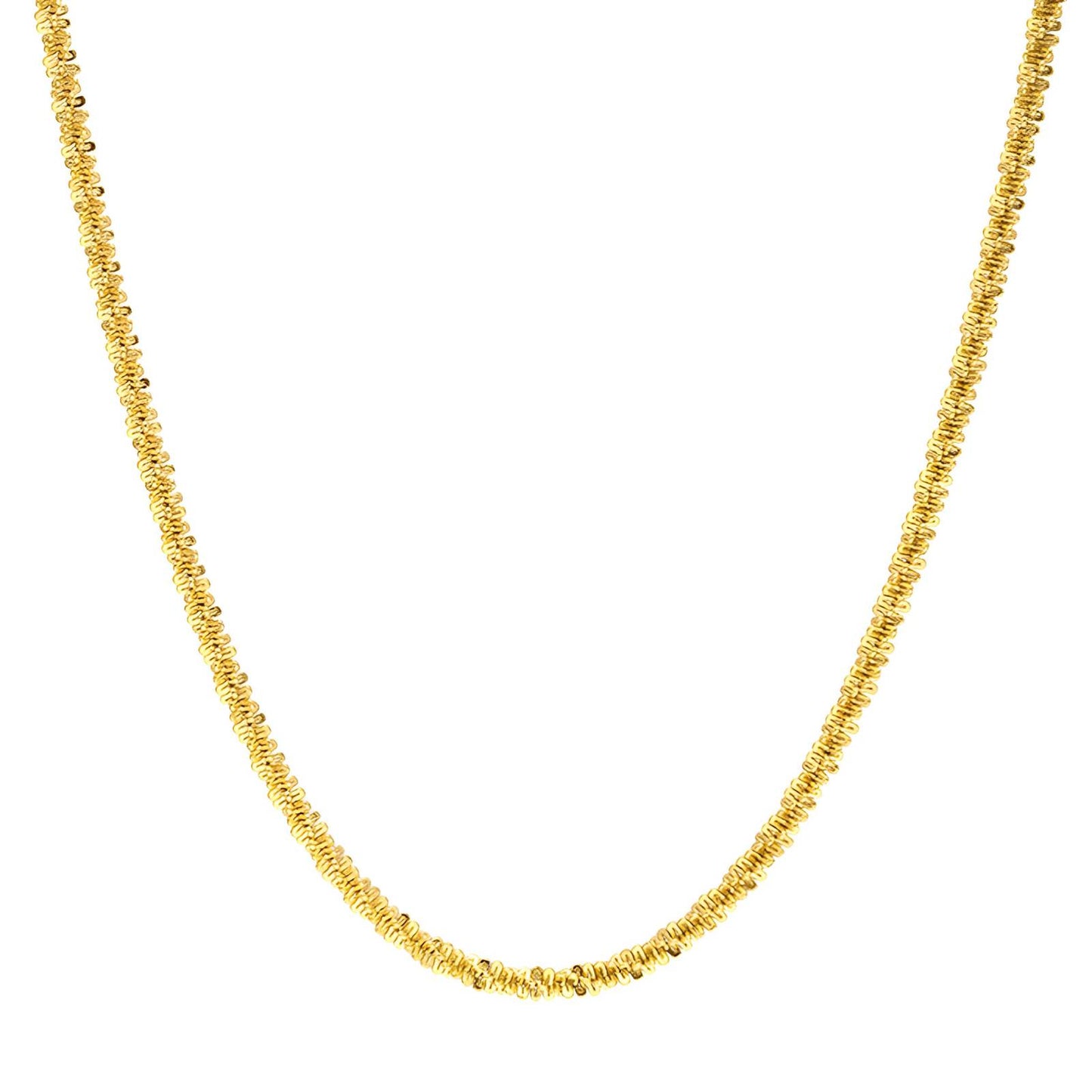 Necklace, 18K Gold Plated Steel