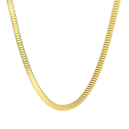 Necklace, 18K Gold Plated Steel