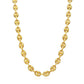 Necklace, 18K Gold Plated Steel