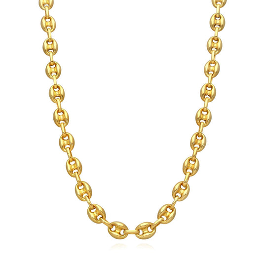Necklace, 18K Gold Plated Steel