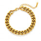 Bracelet, 18K Gold Plated Steel