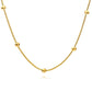 Necklace, 18K Gold Plated Steel