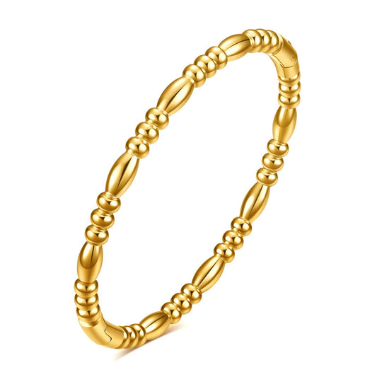 Bracelet, 18K Gold Plated Steel
