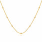 Necklace, 18K Gold Plated Steel