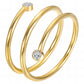 Ring, 18K Gold Plated Steel