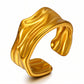 Ring, 18K Gold Plated Steel