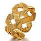 Ring, 18K Gold Plated Steel