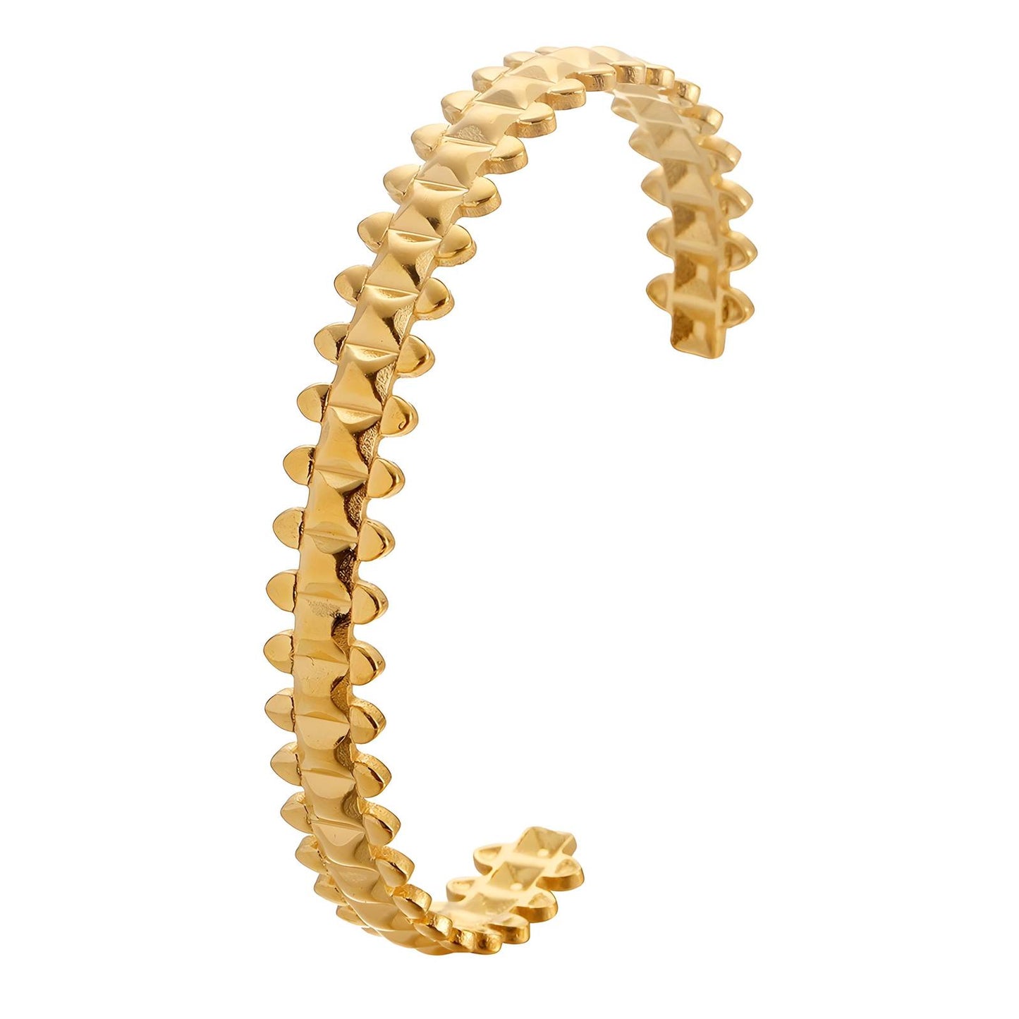 Bracelet, 18K Gold Plated Steel