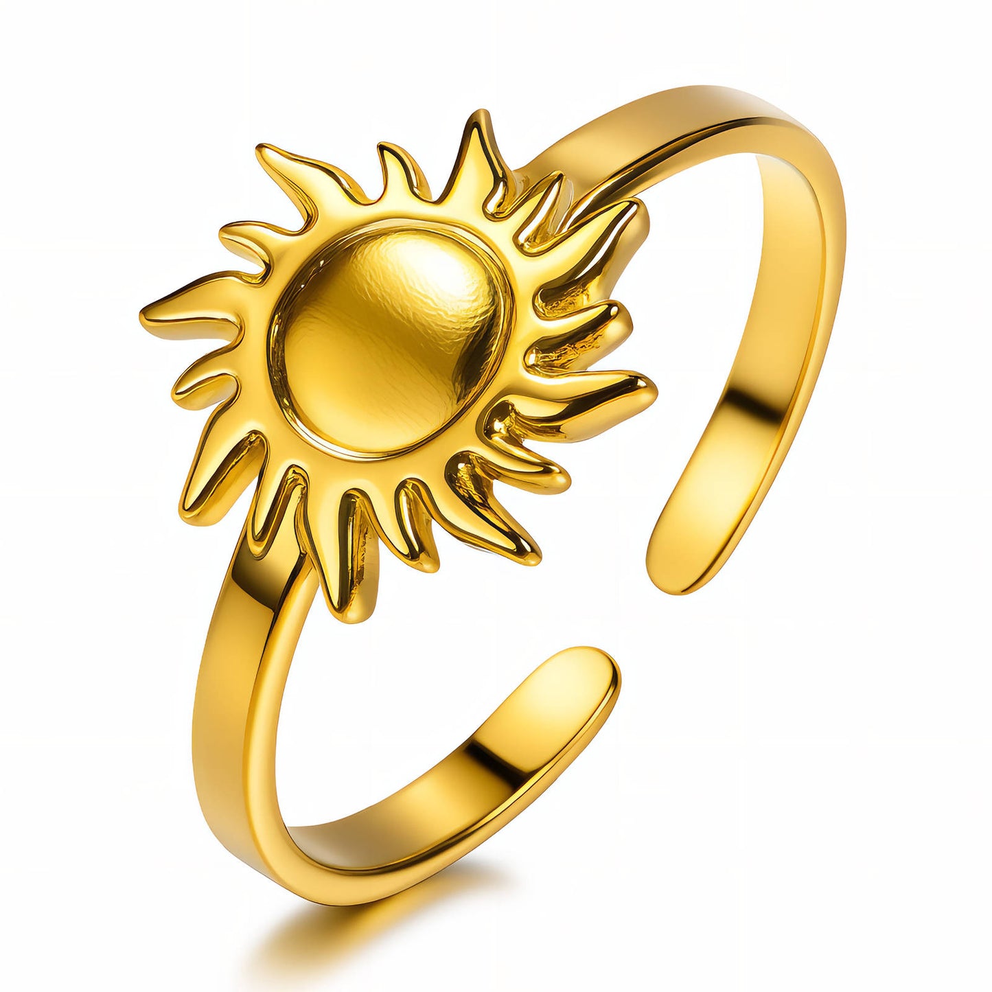 Ring, 18K Gold Plated Steel