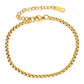 Bracelet, 18K Gold Plated Steel