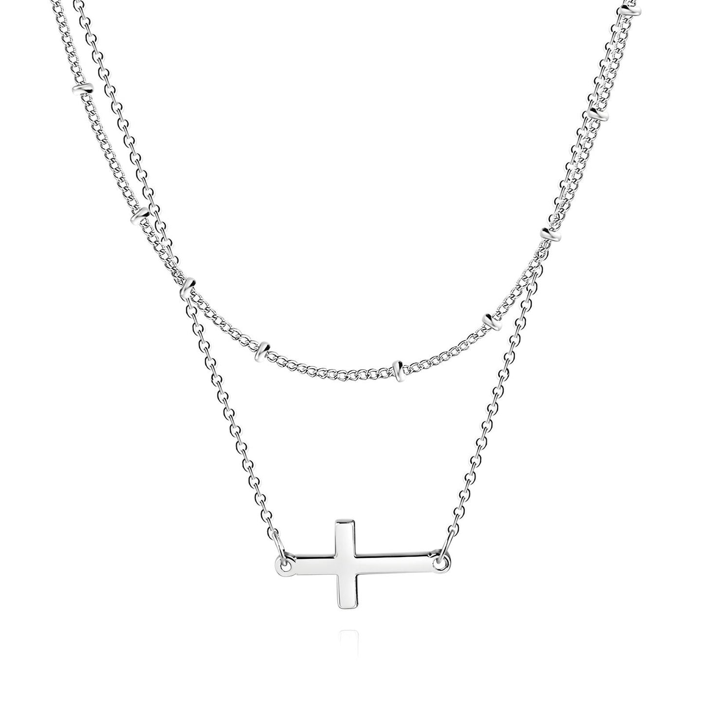 Crosses Necklace, Stainless Steel