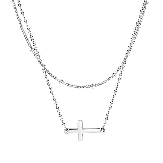 Crosses Necklace, Stainless Steel