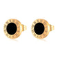 Earrings, 18K Gold Plated Steel