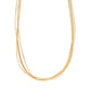Necklace, 18K Gold Plated Steel