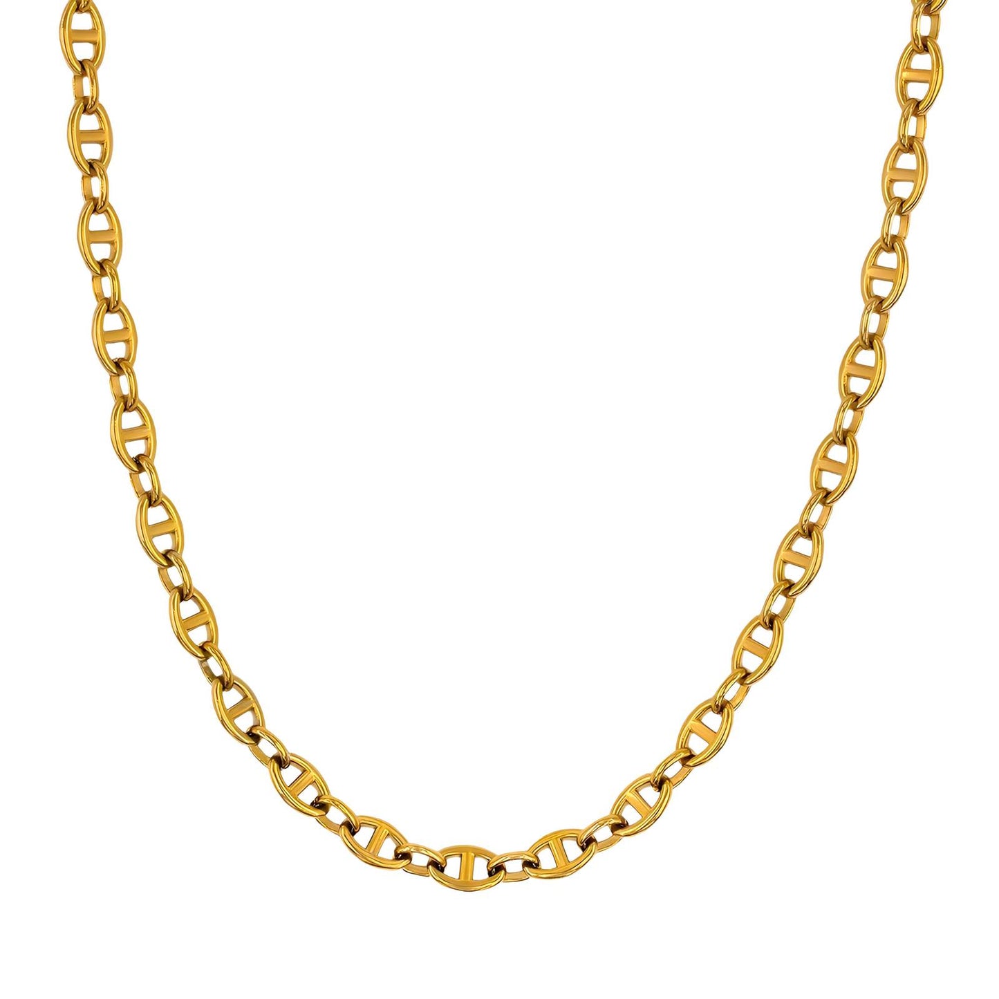 Necklace, 18K Gold Plated Steel