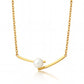 Necklace, 18K Gold Plated Steel
