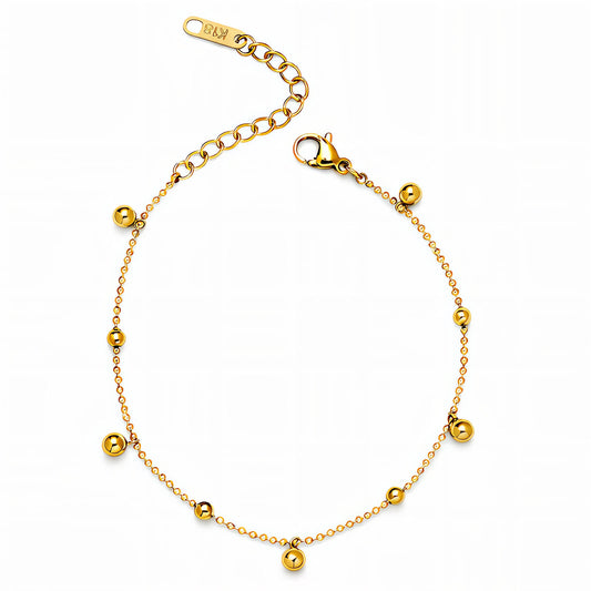 Bracelet, 18K Gold Plated Steel