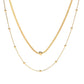 Necklace, 18K Gold Plated Steel